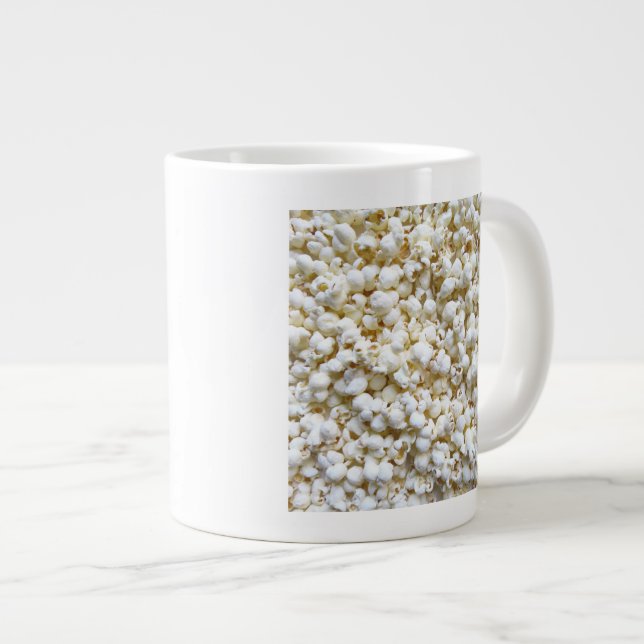 Taza De Café Grande Fotografía de textura de palomitas (Derecha)