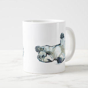 Taza De Café Grande Frotación de la nieve