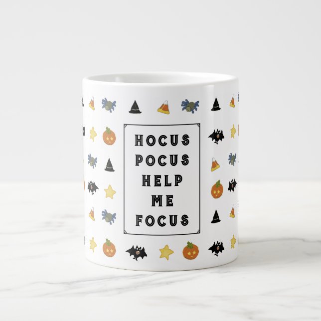 Taza De Café Grande Funny Halloween Coffell (Frente)