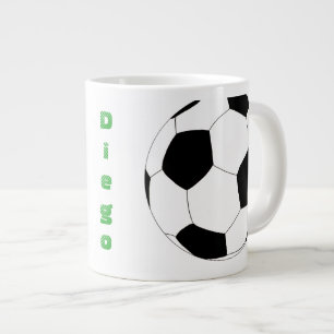 Taza De Café Grande Fútbol por los Happy Juul Company