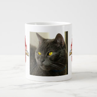 Taza De Café Grande Gallinas y gato