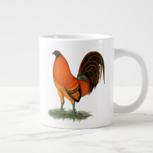 Taza De Café Grande Gallo Ginger Rojo Gamecock