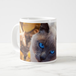 Taza De Café Grande Gato de Otoño