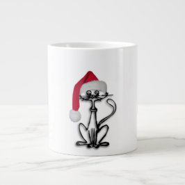 Taza De Café Grande Gato de Santa Kitty