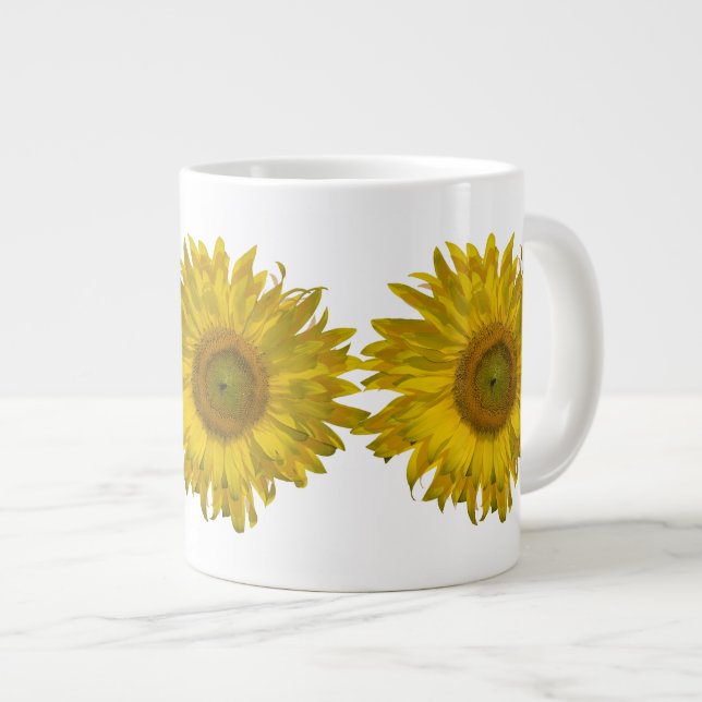 Taza De Café Grande Girasol amarillo (Derecha)