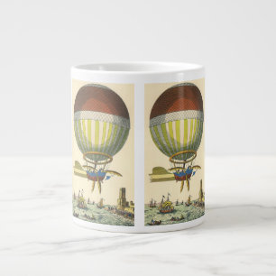 Taza De Café Grande Globo aerostático de ciencia ficción steampunk vin