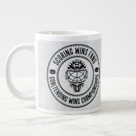 Taza De Café Grande Goaltending Gana Campeonato de Hockey Mug