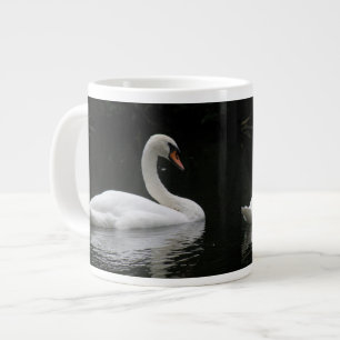 Taza De Café Grande Graceus White Swan