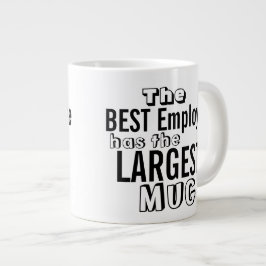 Taza De Café Grande Graciosa mejor cita de empleado Big Mug - Humor de