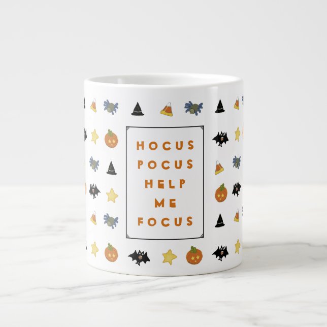 Taza De Café Grande Gracioso café de Halloween (Frente)