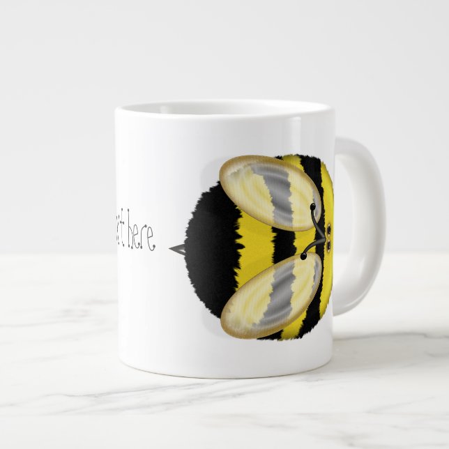 Taza De Café Grande Grande manosee la taza enorme personalizada abeja (Derecha)