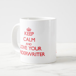 Taza De Café Grande Guarde la calma y ame a su suscriptor