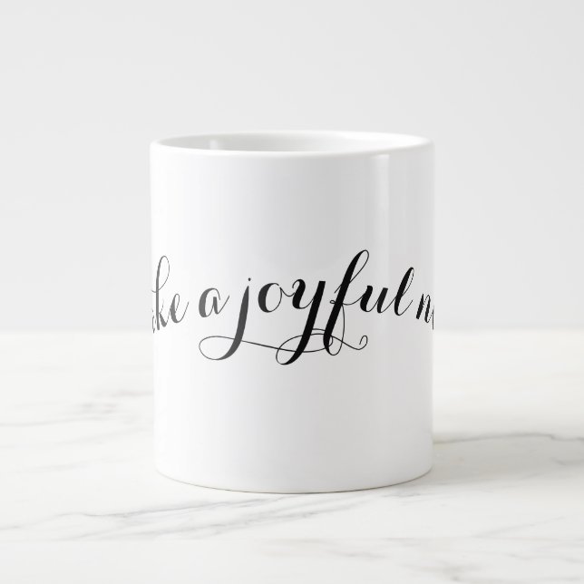 Taza De Café Grande Hacer un ruido alegre (Frente)