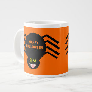 Taza De Café Grande Halloween Black Spider Mug