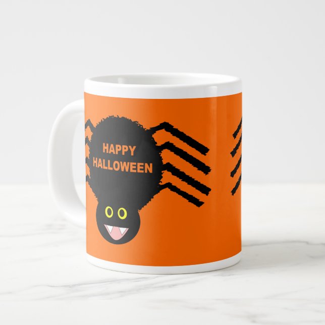 Taza De Café Grande Halloween Black Spider Mug (Izquierda)