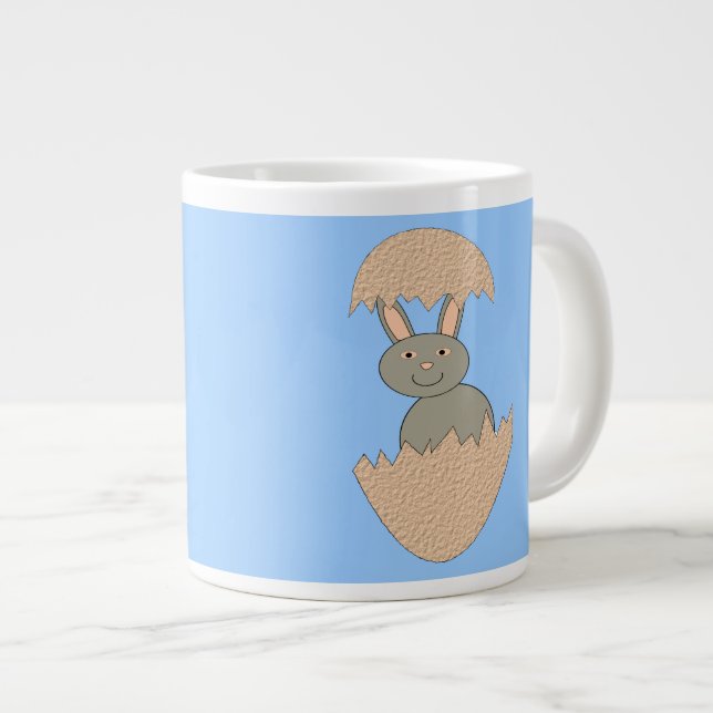 Taza De Café Grande Hatching de Bunny de Egg Weird Mug (Derecha)