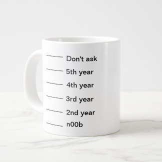 Taza De Café Grande He estado aquí durante algún tiempo TAMAÑO ENORME