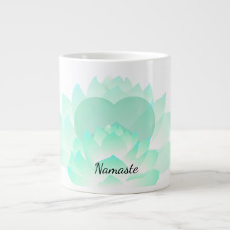 Taza De Café Grande Heart Chakra Lotus Namaste Mug