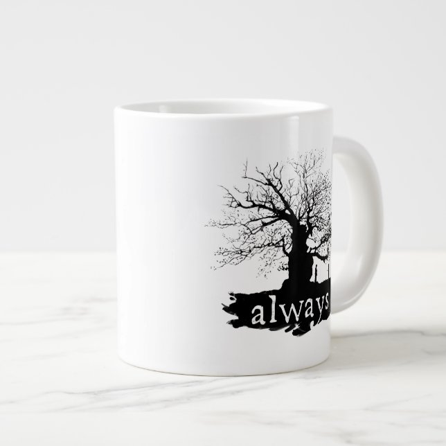 Taza De Café Grande Hechizo de Harry Potter | Silueta de cita siempre (Derecha)