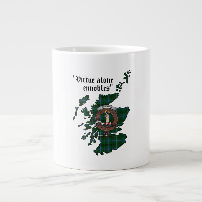 Taza De Café Grande Henderson Clan Badge Jumbo Mug (Frente)