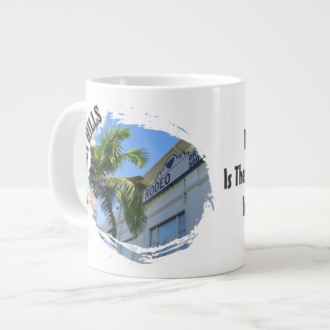Taza De Café Grande ¡Hermosa Colinas Jumbo Mug! (Izquierda)