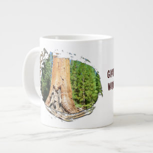Taza De Café Grande ¡Hermosa Sequoia Jumbo Mug!