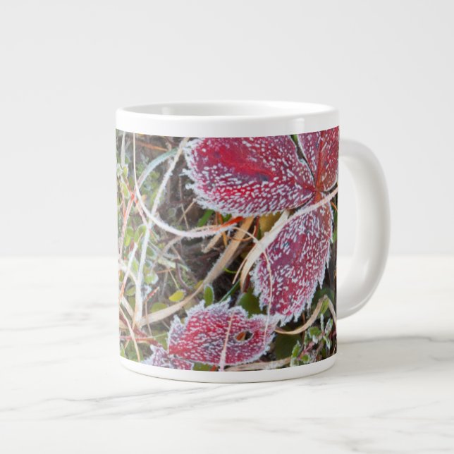 Taza De Café Grande Hojas cubiertas de escarcha, Canadá (Derecha)