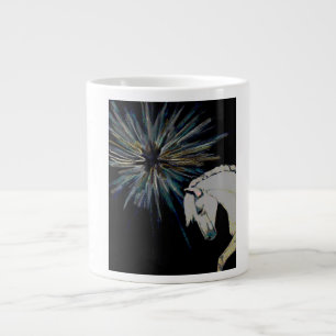 Taza De Café Grande Horse Burst Mug
