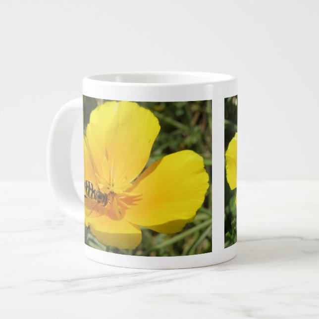 Taza De Café Grande Hoverfly y Flower Mug (Izquierda)