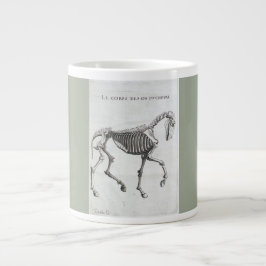 Taza De Café Grande Huesos de un caballo