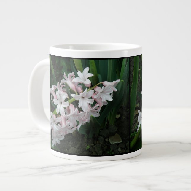 Taza De Café Grande Hyacinths Mug (Izquierda)