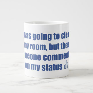Taza De Café Grande Iba a limpiar mi habitación, pero......