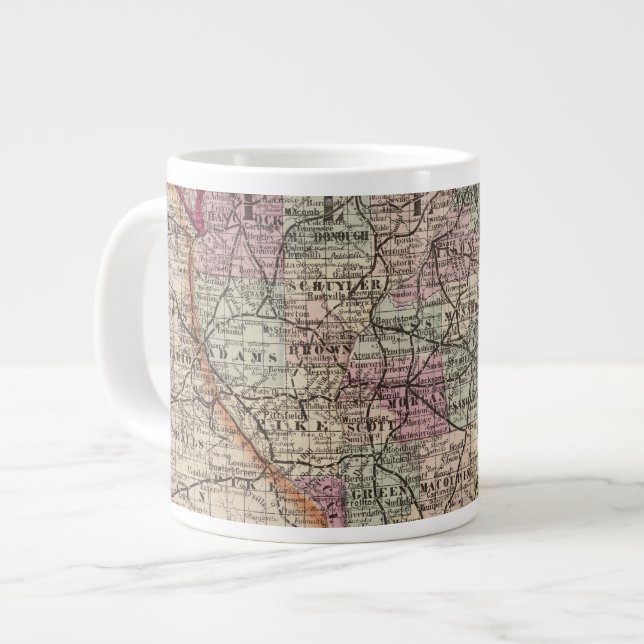 Taza De Café Grande Illinois 10 (Izquierda)
