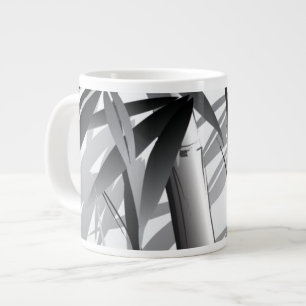 Taza De Café Grande Ilustracion de una pintura oriental del estilo