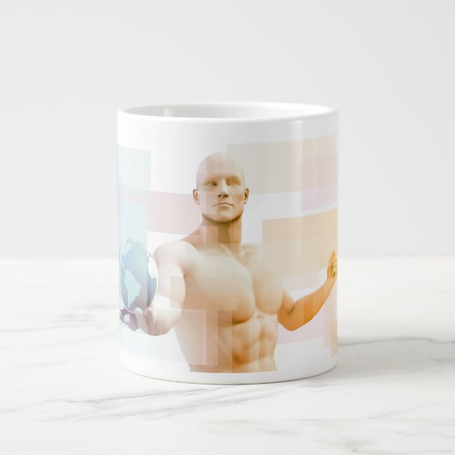 Taza De Café Grande Inteligencia empresarial y Analytics avanzado (Frente)