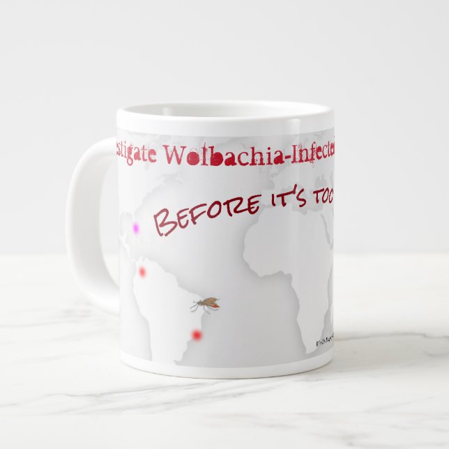 Taza De Café Grande Investigar Wolbachia 20 oz. Mug de RoseWrites (Izquierda)