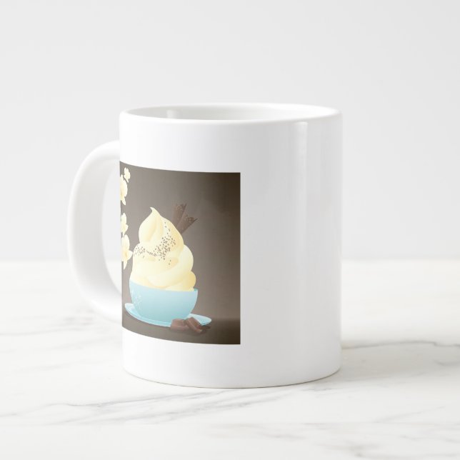 Taza De Café Grande Invitación del helado (Izquierda)