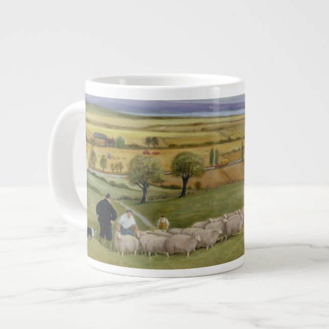 Taza De Café Grande Isla del granjero de las ovejas de Sheppey (Izquierda)