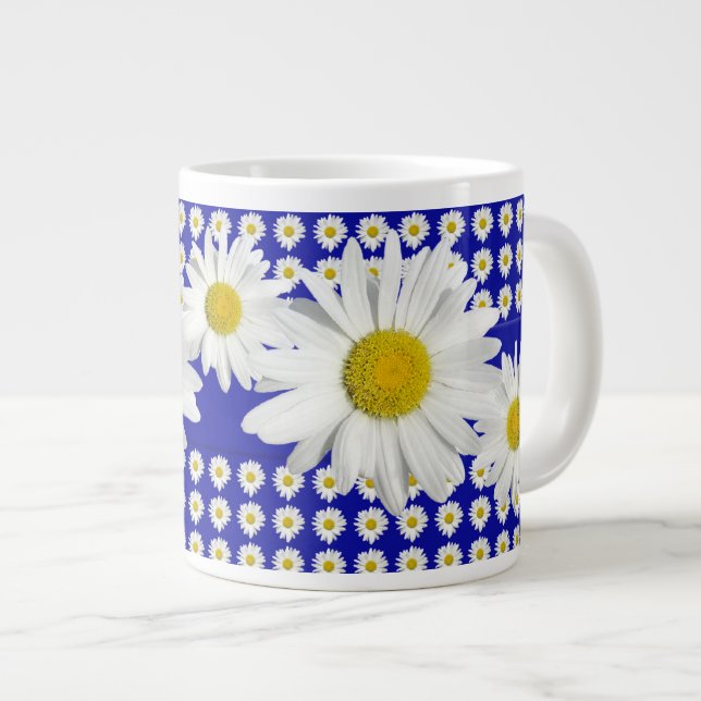 Taza De Café Grande Jardín de pastas blancas (Derecha)
