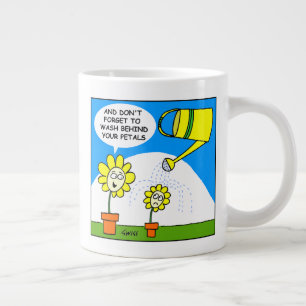 Taza De Café Grande Jardinero divertido colorido lindo del dibujo