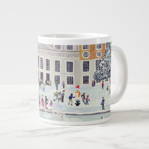 Taza De Café Grande Jardines de la fuente del palacio del Hampton