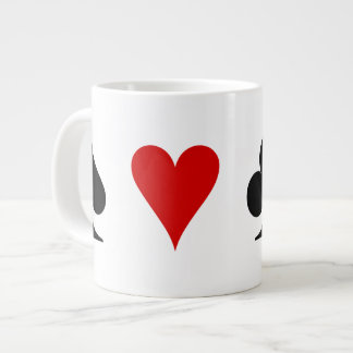 Taza De Café Grande Juegos del naipe