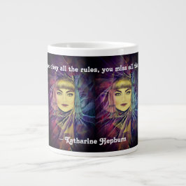 Taza De Café Grande Katharine Hepburn - Cita del feminismo Inspirador