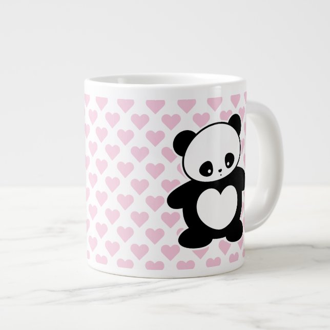 Taza De Café Grande Kawaii panda (Derecha)