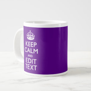 Taza De Café Grande La Decoración Púrpura Mantiene La Tranquilidad Y E