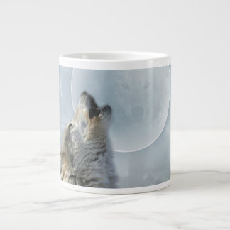 Taza De Café Grande La especialidad de la luna azul del lobo asalta
