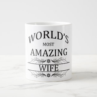 Taza De Café Grande La esposa más asombrosa del mundo