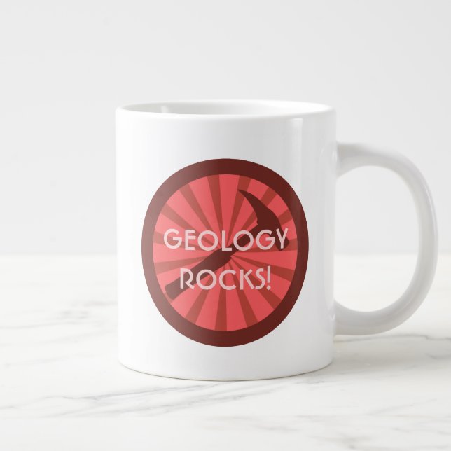 Taza De Café Grande ¡La geología roca! Martillo (Derecha)