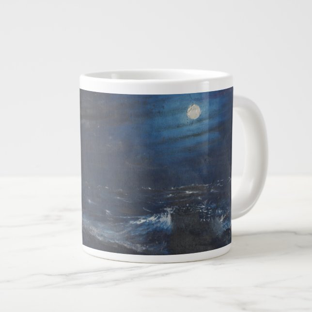 Taza De Café Grande La Luna Reveladora (Derecha)