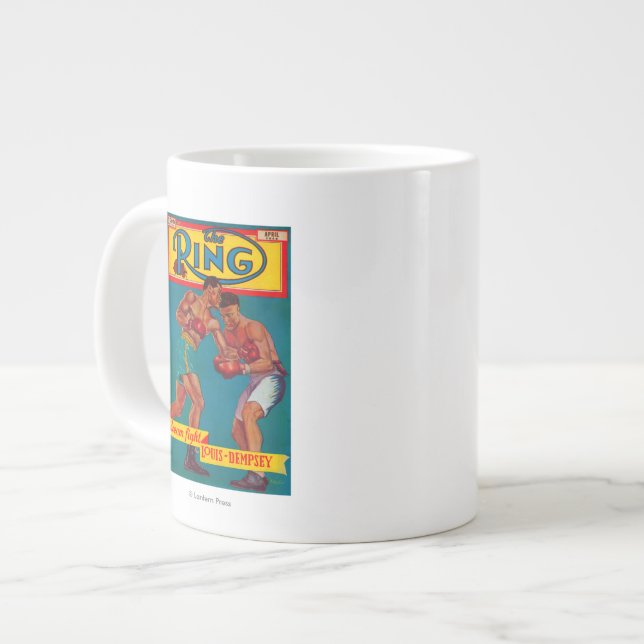 Taza De Café Grande La portada de revista del anillo (Izquierda)